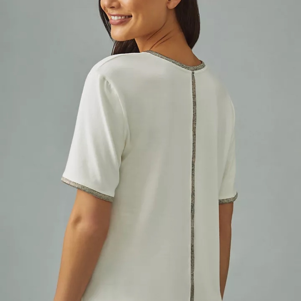 Pilcro Deep V-Neck Tee - Picture 3 of 4